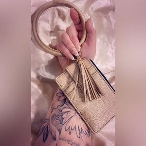 Keyring wallet -champagne